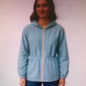 Women's Blue Hooded Jacket